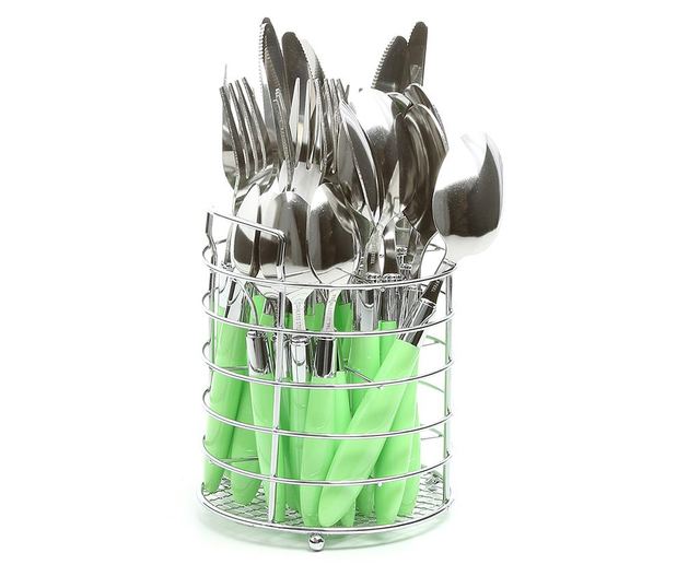 Комплект прибори за хранене 24 части Green Madie