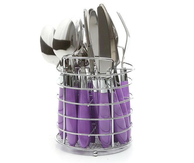 Комплект прибори за хранене 24 части Lilac Madie