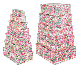 Set 12 kutije s poklopcem Poppy Pink