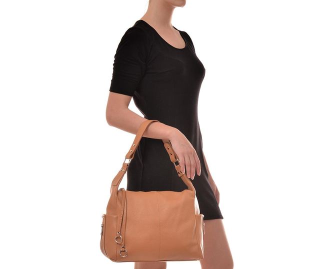 Дамска чанта Linda Cognac
