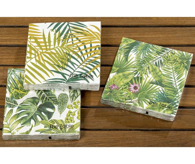 Set 3 paketov serviet Leaf Phino