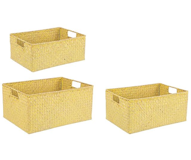 Set 3 košar Cloe Yellow