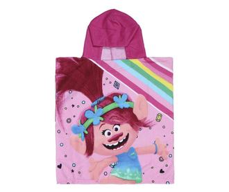 Brisača za plažo s kapuco Trolls 50x115 cm