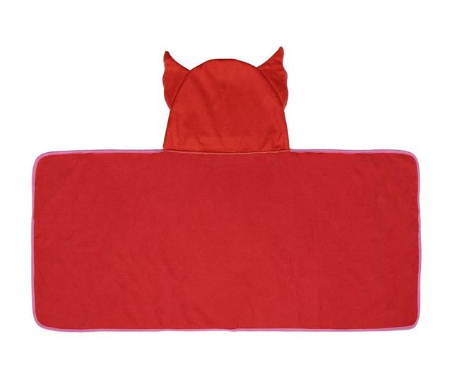 Brisača za plažo s kapuco Pj Fishy Red 50x115 cm