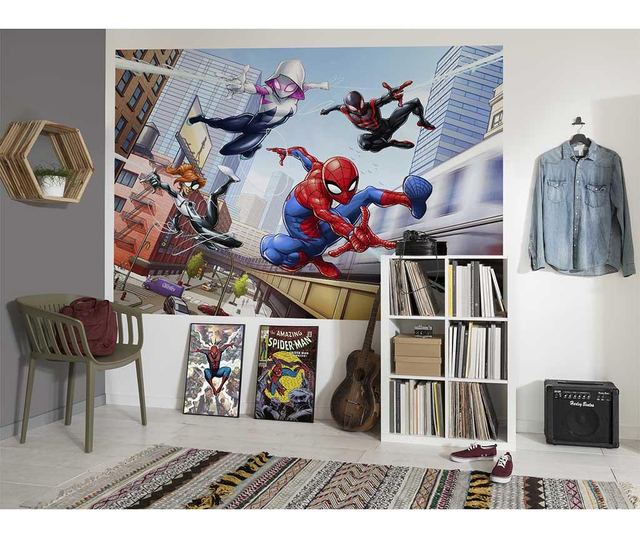 Stenska tapeta Spider-Man Friendly Neighbours 184x254 cm