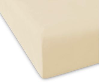 Rjuha z elastiko Percale Pure Beige 150x200 cm