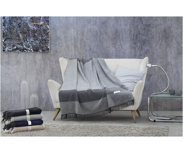 Priročna odeja Croisette Pearl Grey 130x170 cm