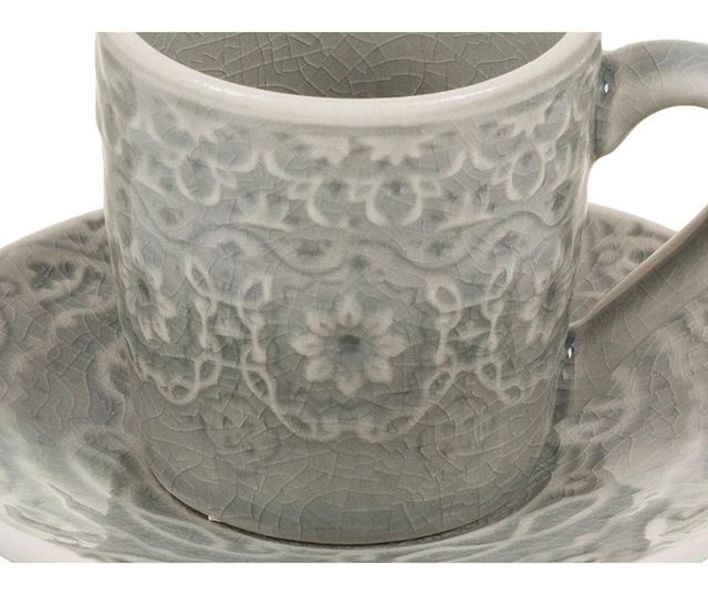 Set - skodelica in krožniček Vanarova Coffee Grey
