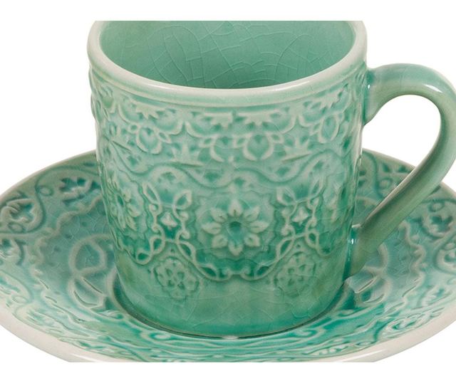 Set - skodelica in krožniček Vanarova Coffee Green