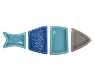4-delni set za prigrizke Fish