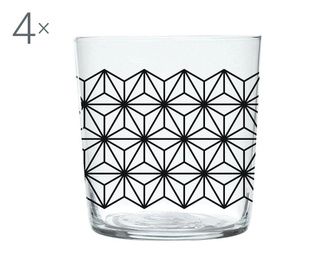 Magatama Geometric 4 darab Pohár 370 ml