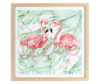 Stenska dekoracija Flamingo Love