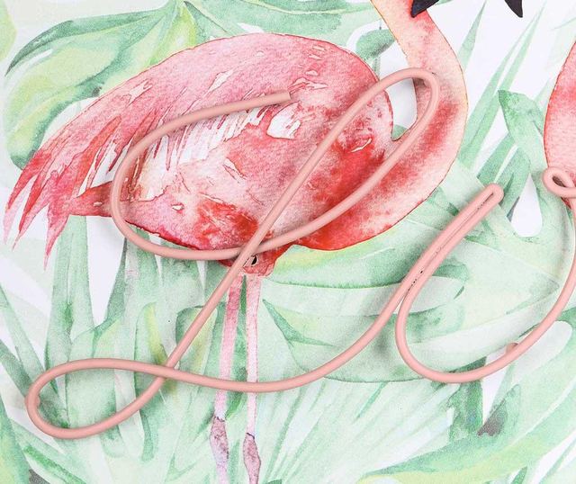 Stenska dekoracija Flamingo Love