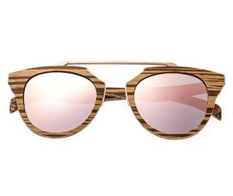 Unisex sončna očala Earth Wood Ceira Zebra Brown
