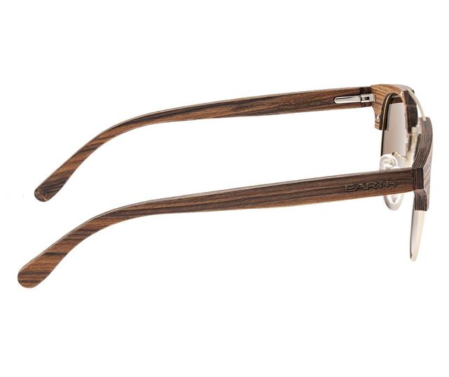 Unisex sončna očala Earth Wood Kai Brown Stripe