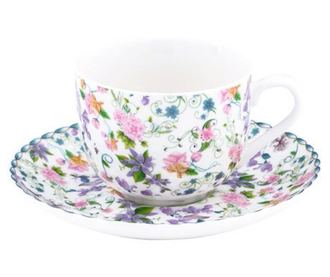 Set skodelica in krožniček Versailles Coffee