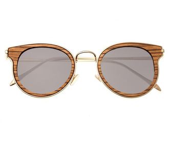 Ženska sončna očala Earth Wood Derawan Zebra Brown