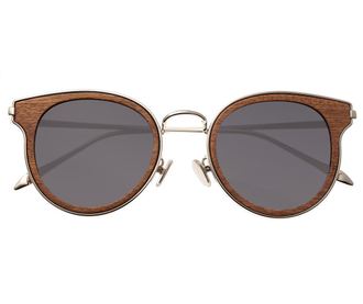 Ženska sončna očala Earth Wood Derawan Brown Silver