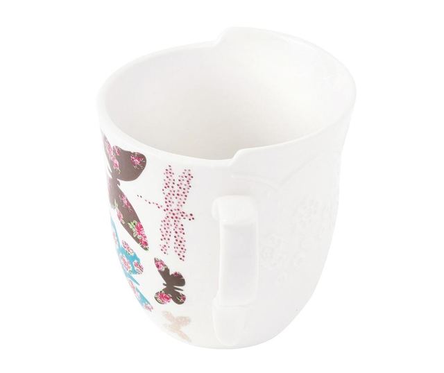 Sada 4 hrnků Butterfly 250 ml