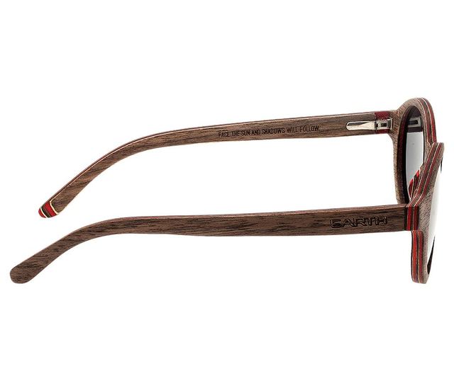 Unisex sončna očala Earth Wood Maho Brown Stripe