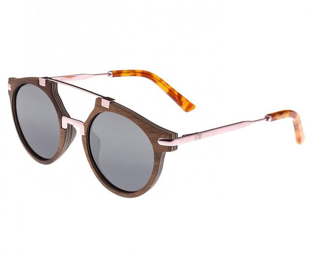 Sluneční brýle unisex Earth Wood Petani Brown