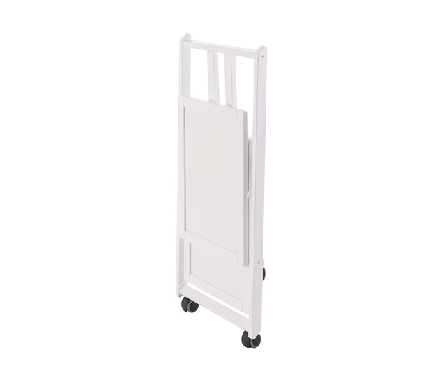 Carucior pliabil pentru servire Arredamenti Italia, Simpaty Off White, lemn masiv de fag, 64x45x79 cm, alb antic