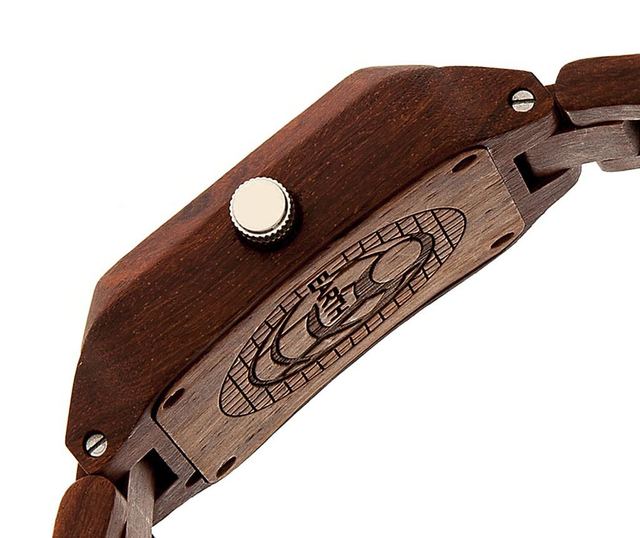 Unisex zapestna ura Earth Wood Arapaho Brown