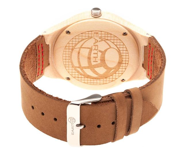 Moška zapestna ura Earth Wood Aztec Tan Brown
