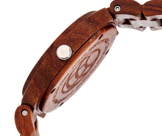 Ženska zapestna ura Earth Wood Biscayne Brown Ace