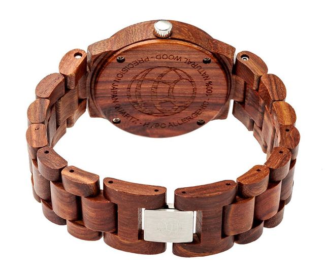 Ženska zapestna ura Earth Wood Biscayne Brown Ace