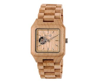 Ženska zapestna ura Earth Wood Black Rock Tan