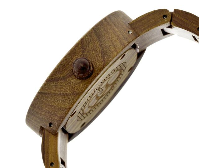 Moška zapestna ura Earth Wood Branch Olive