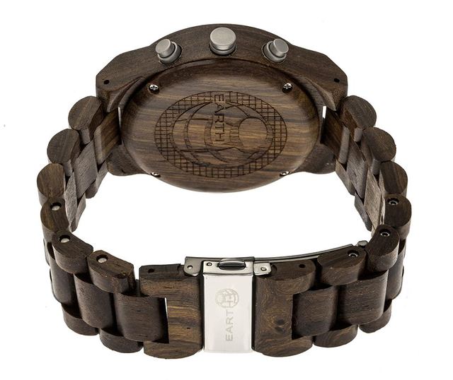 Moška zapestna ura Earth Wood Castillo Dark Brown