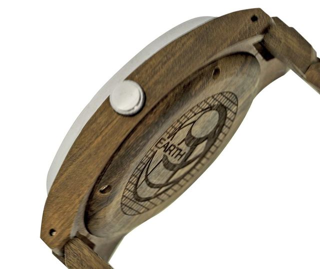 Ženska zapestna ura Earth Wood Cherokee Dark Olive