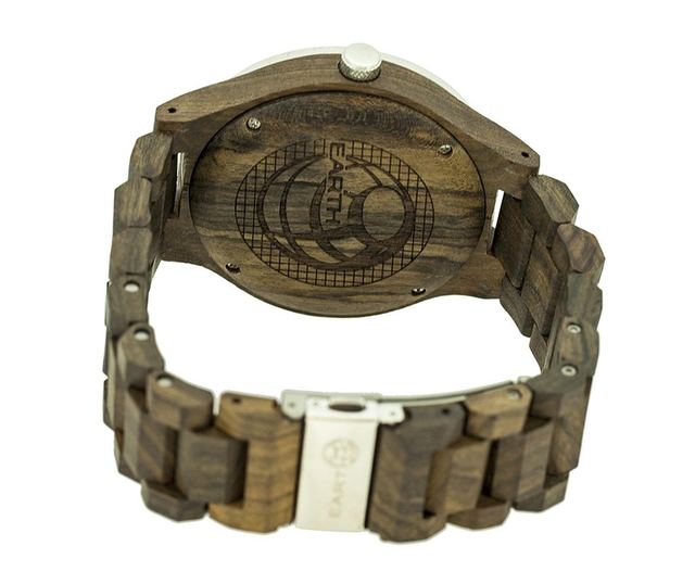 Ženska zapestna ura Earth Wood Cherokee Dark Olive