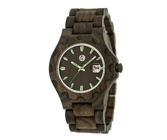 Ženska zapestna ura Earth Wood Gila Dark Olive