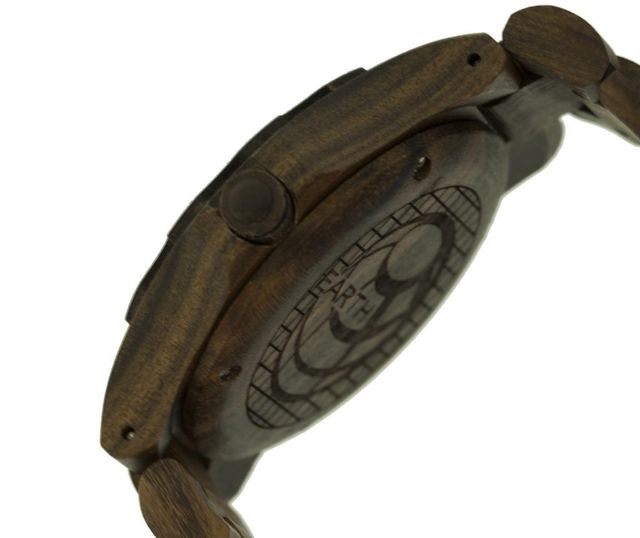 Ženska zapestna ura Earth Wood Gila Dark Olive
