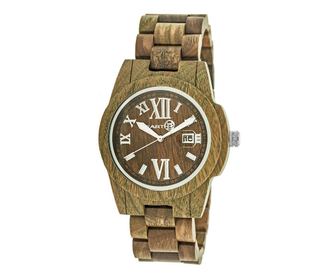 Moška zapestna ura Earth Wood Heartwood Olive