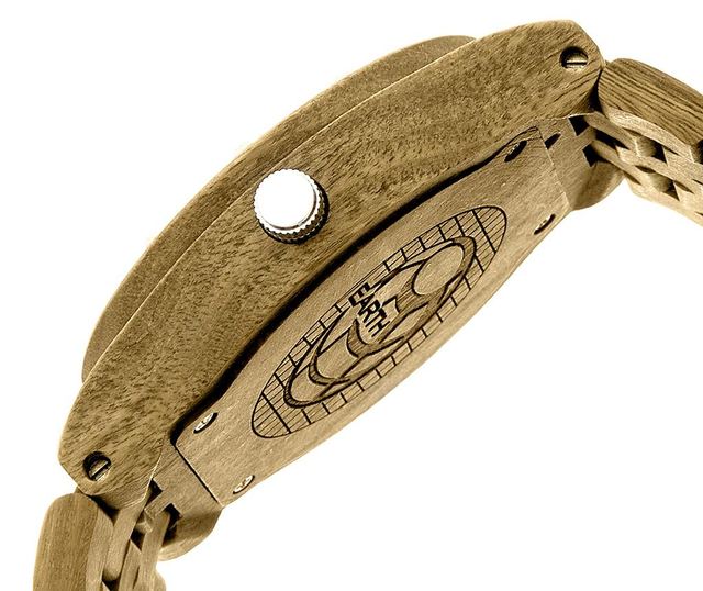 Moška zapestna ura Earth Wood Inyo Olive