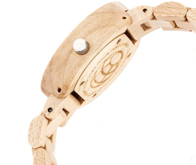 Unisex zapestna ura Earth Wood Mimosa Tan
