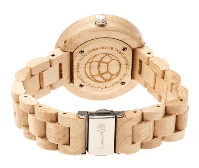 Unisex zapestna ura Earth Wood Mimosa Tan