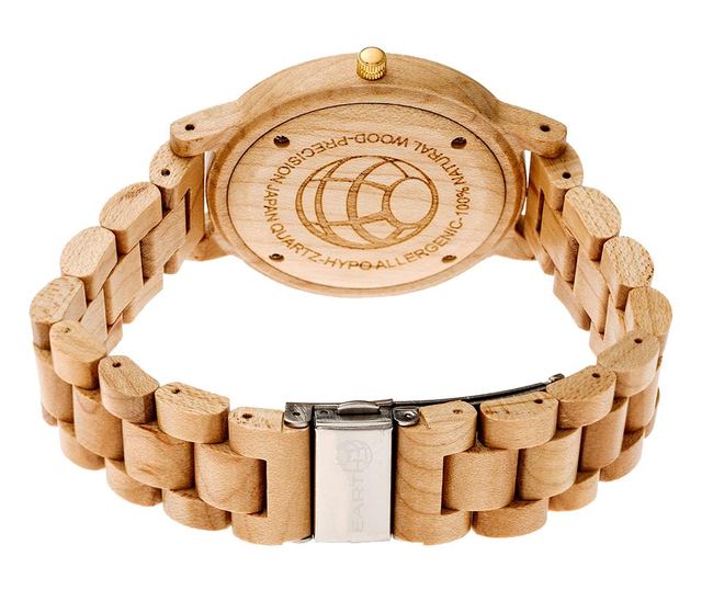 Hodinky unisex Earth Wood Pike Tan Green