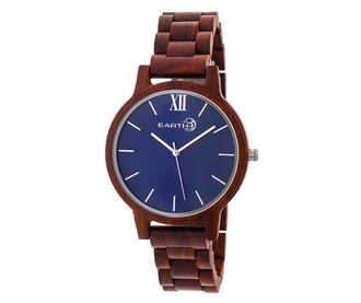 Unisex zapestna ura Earth Wood Pike Brown Blue
