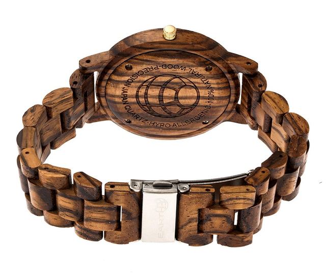 Unisex zapestna ura Earth Wood Pike Brown