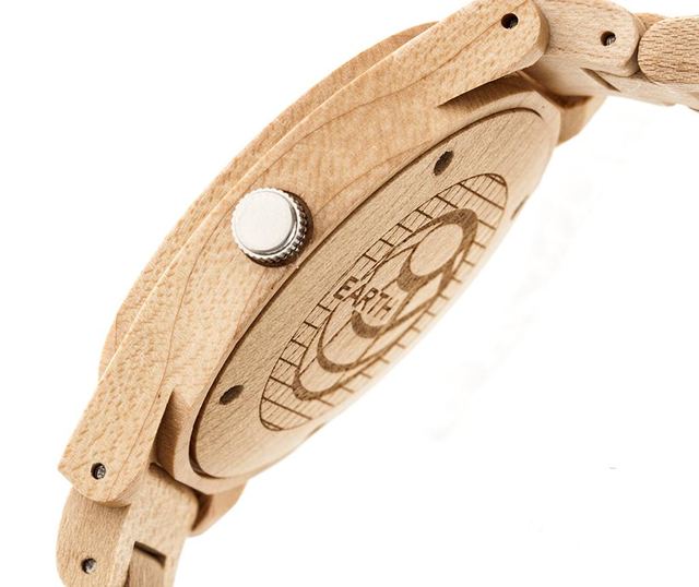 Unisex zapestna ura Earth Wood Tuckahoe Tan