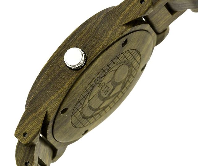 Unisex zapestna ura Earth Wood Tuckahoe Olive