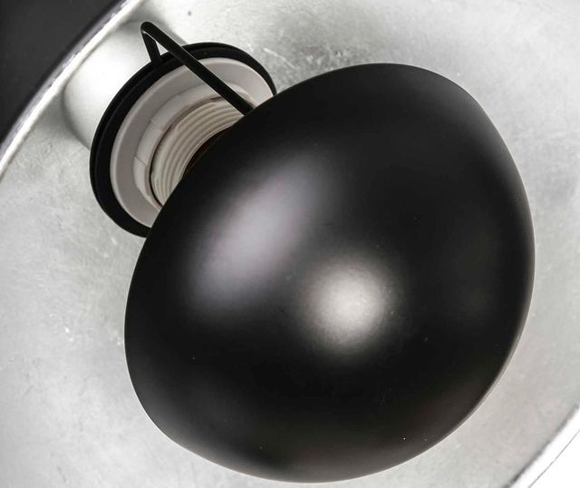 Namizna svetilka Keith Big Black Silver