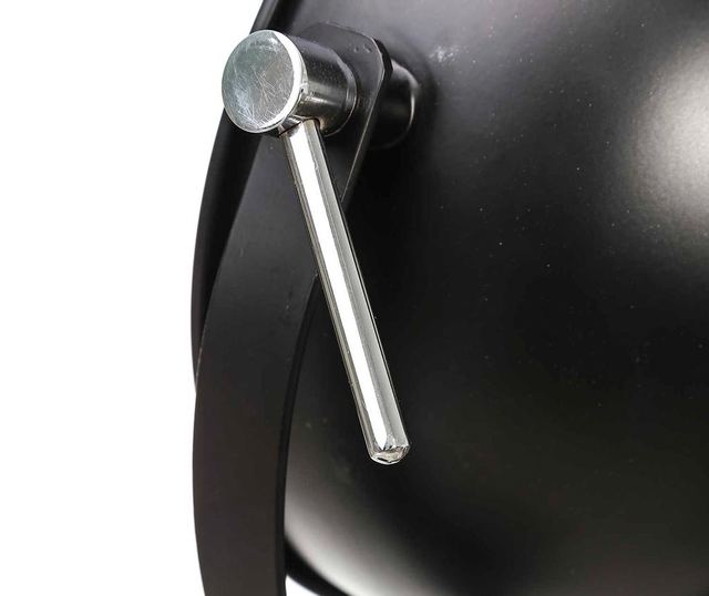 Namizna svetilka Keith Big Black Silver