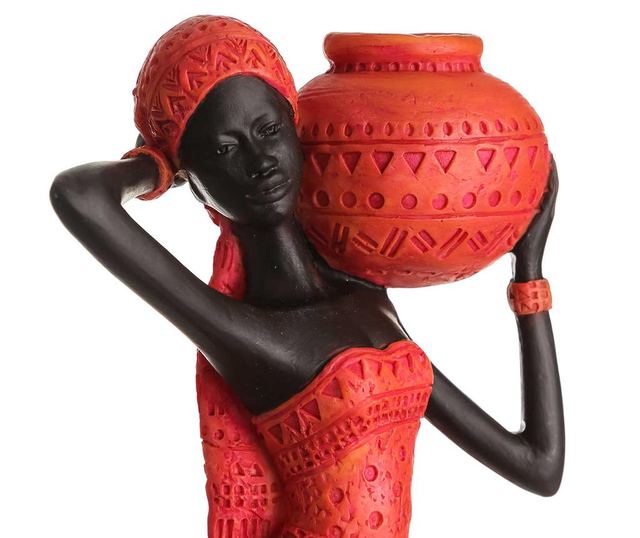 Dekoracija African Woman Red