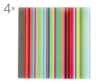 Set 4 podstavkov Stripes